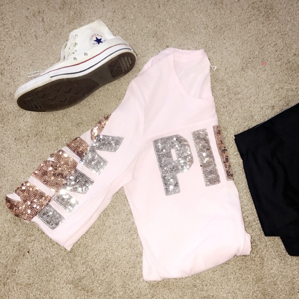 Victoria Secret Long Sleeve Sparkle Shirt